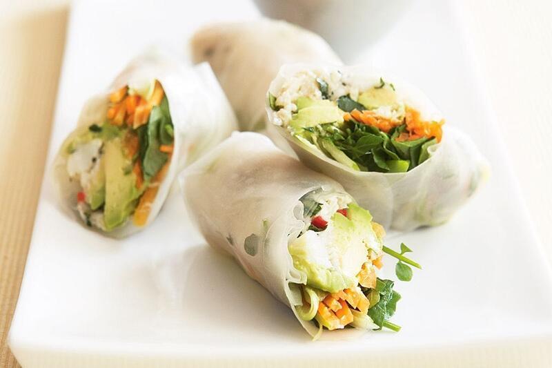Spicy Crab Wrap with Soybean Paper
